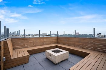 Rooftop lounge at l seven apartments in san francisco, ca 94103